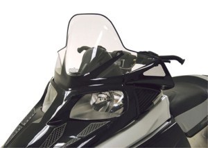 12930 - Arctic Cat F-Series - Tall (16.75") Clear with Black Graphics