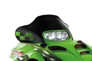 12320 - Arctic Cat ZR3, Low (13.75"), Black with Green Checks